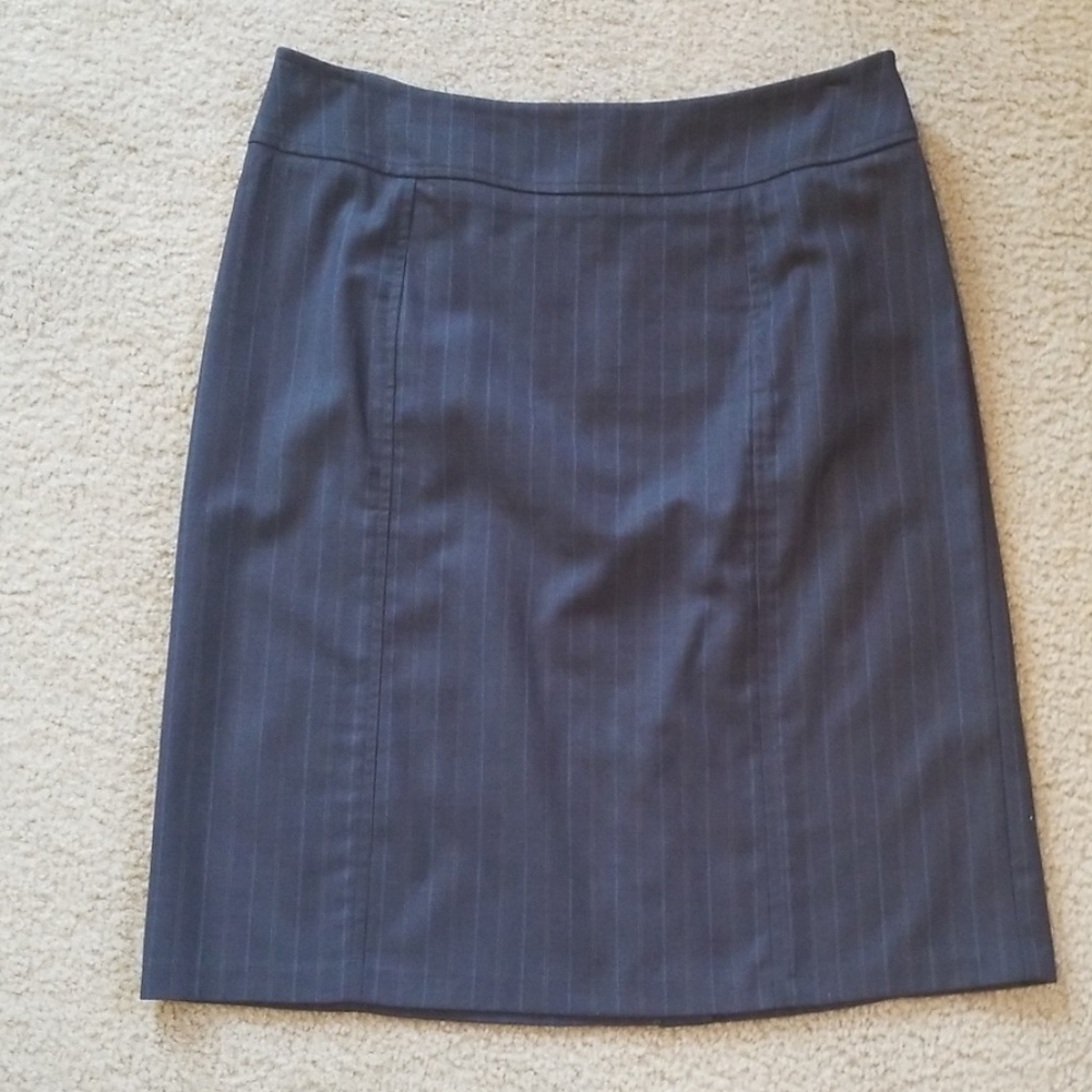 Blue Pin Stripe Skirt Stretch